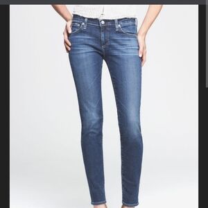 AG Adriano Goldschmied Jeans The Stilt Cigarette Leg  Blue